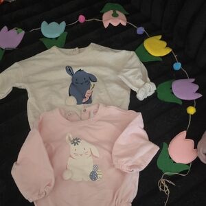 Wonder Nation Pink and White Kids Matching Set